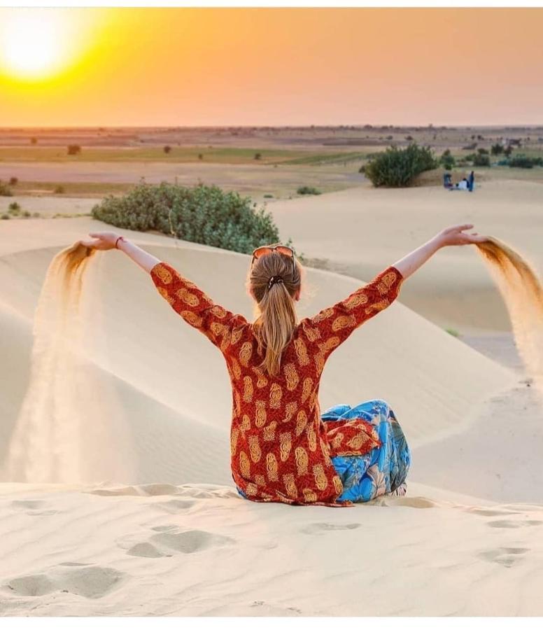 Golden Sandstone Hotel Desert Safari Camp Jaisalmer Exterior photo