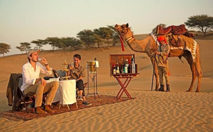 Golden Sandstone Hotel Desert Safari Camp Jaisalmer Exterior photo