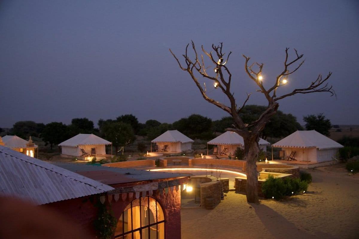 Golden Sandstone Hotel Desert Safari Camp Jaisalmer Exterior photo