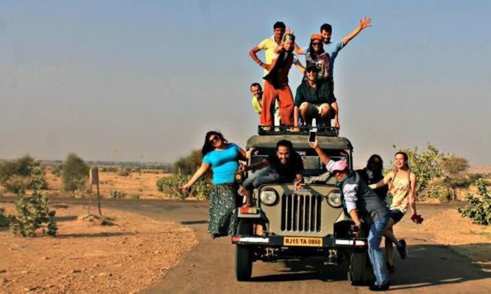 Golden Sandstone Hotel Desert Safari Camp Jaisalmer Exterior photo