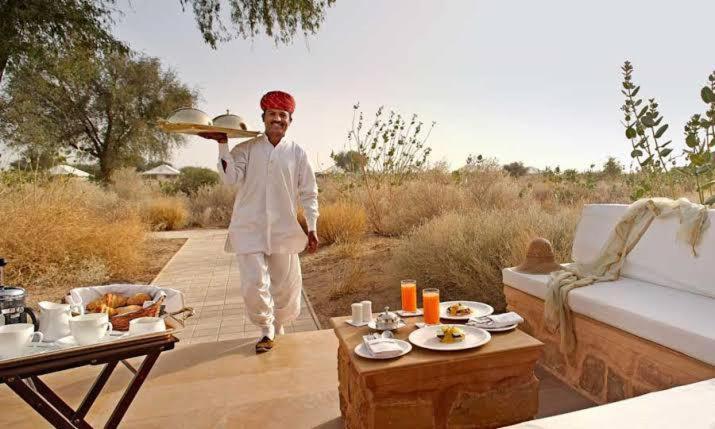Golden Sandstone Hotel Desert Safari Camp Jaisalmer Exterior photo
